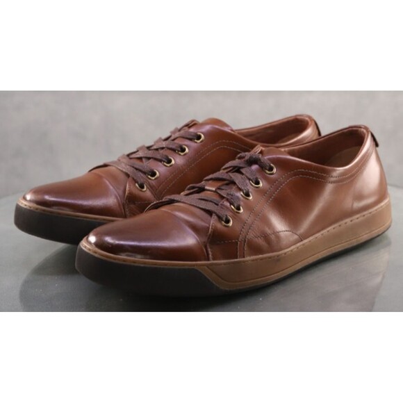 Johnston & Murphy Men's Sneakers Shoes Size 8.5 Leather Brown 20-7986